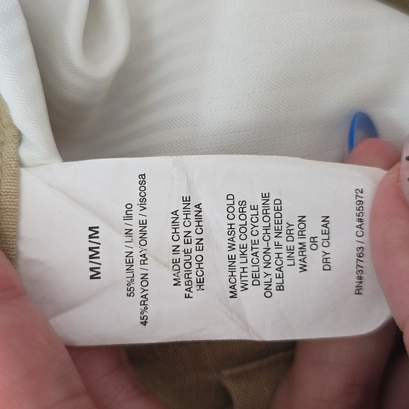 Linen Shorts Men's Med - Picture 6 of 7